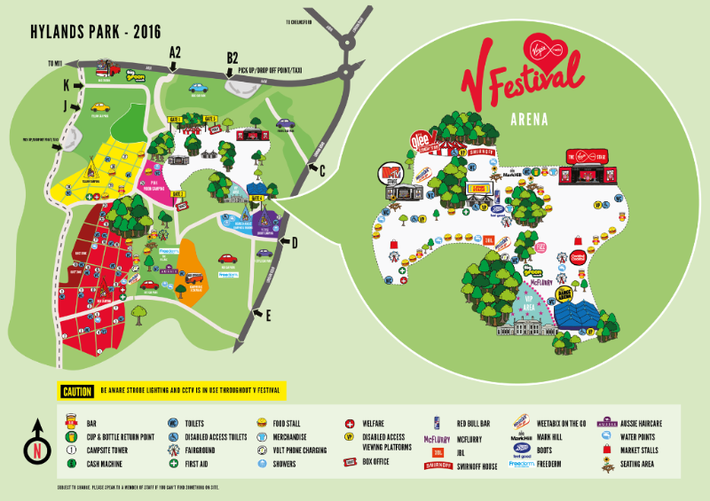 V Festival Hylands Park Map Zip Code Map
