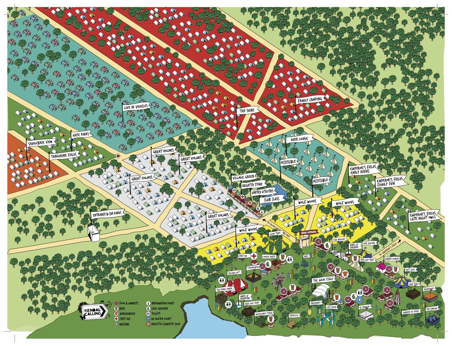 Kendal Calling Site Map 2017 Camp Site Map - Kendal Calling - Festival Forums