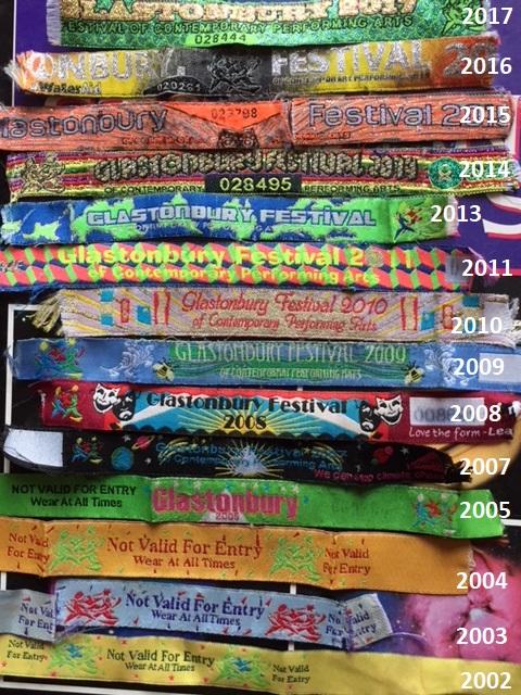 glastonbury wristbands