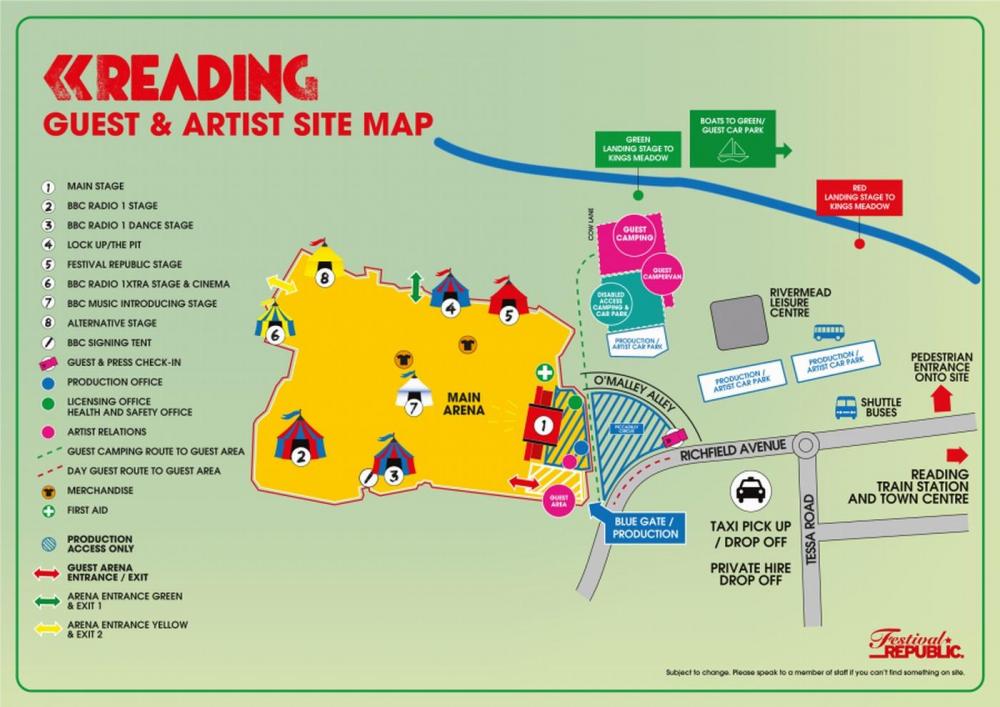 Reading Festival 2024 Map Myrle Tawsha