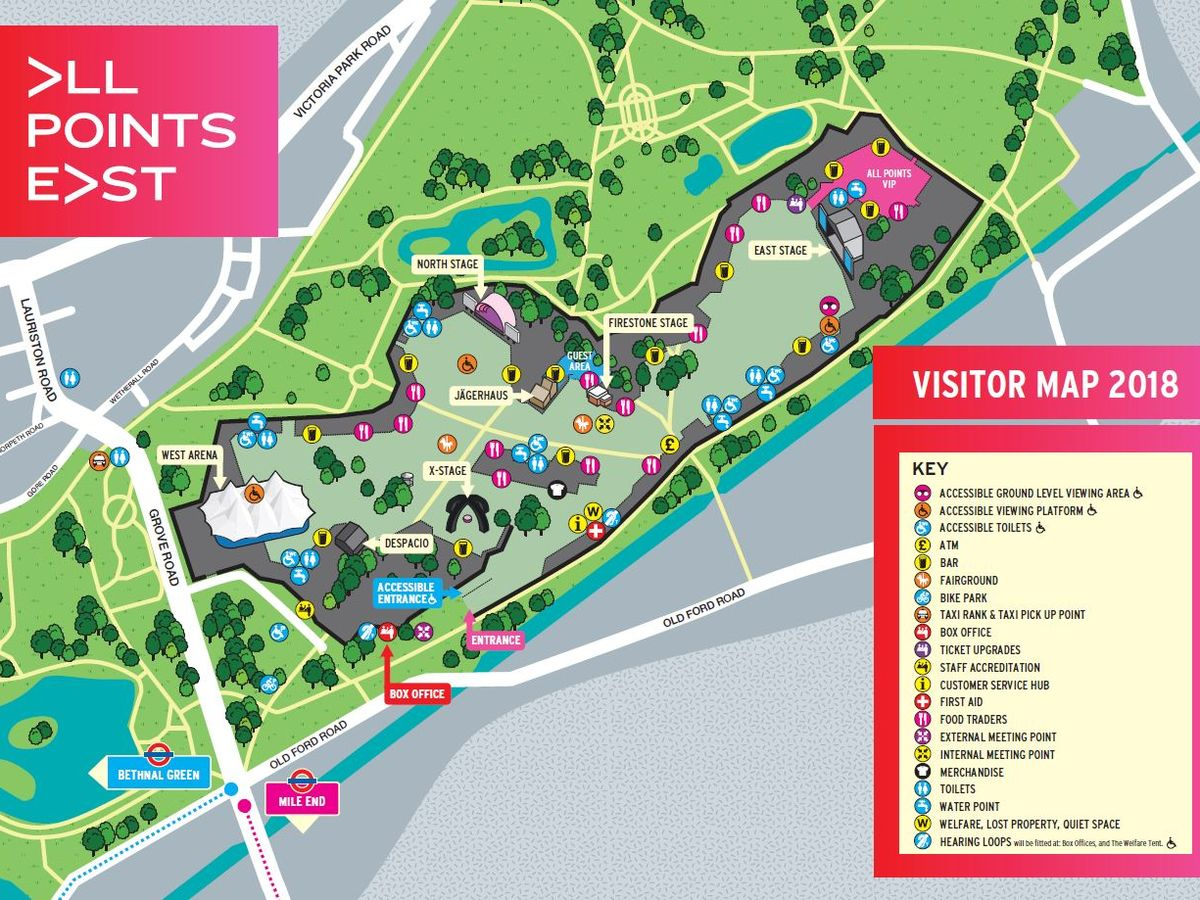 Reading Festival Map