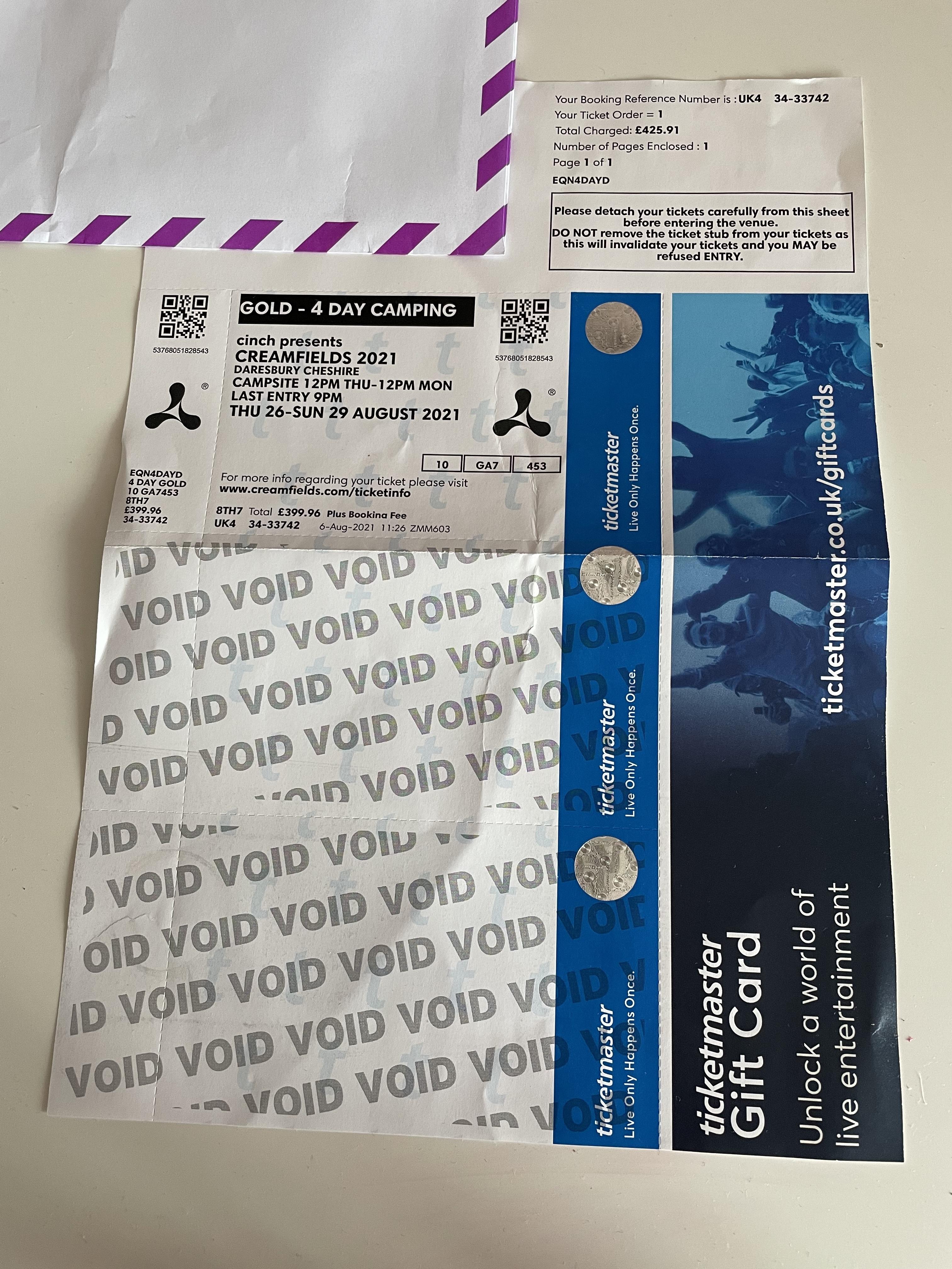 creamfields ticket for sale gold 4 day camping ticket creamfields festival forums