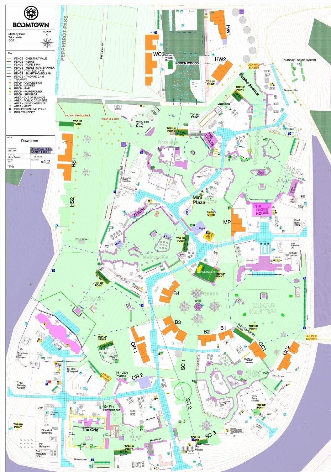 Boomtown Planning Map (via IG) : r/BoomtownFestival