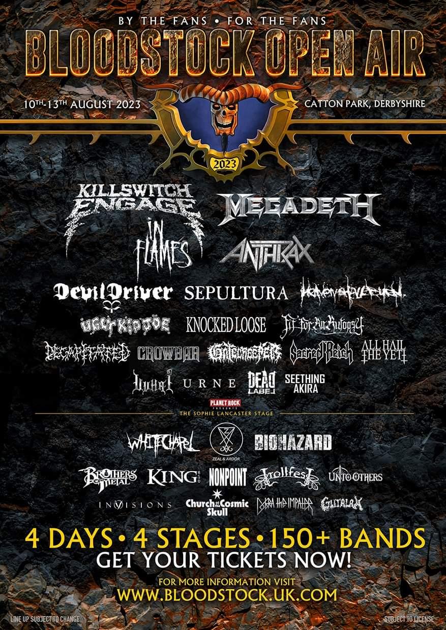 Bloodstock Open Air 2023 - other UK festivals - Festival Forums