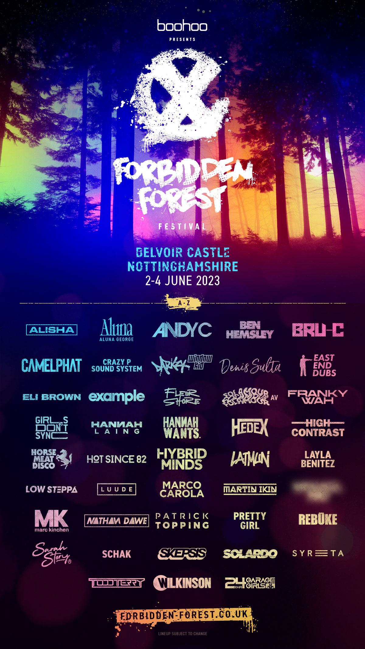 Forbidden Forest 2023 other UK festivals Festival Forums