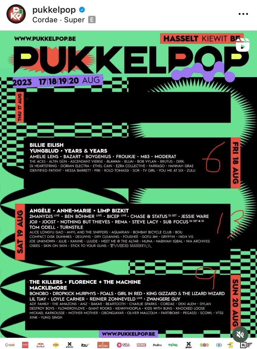 Pukkelpop 2023 - Page 20 - overseas festivals - Festival Forums